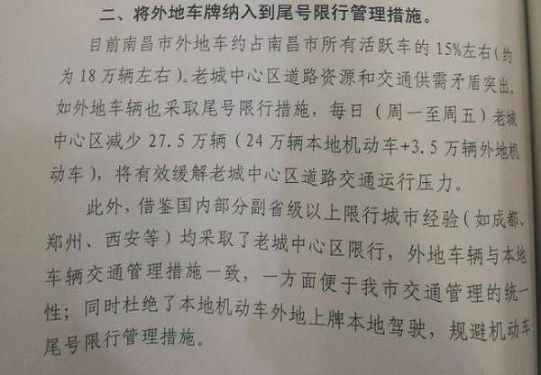 南昌市限号规定_如何快速查看详细信息