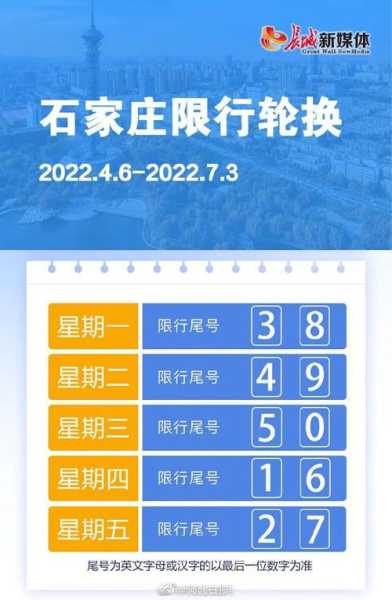 廊坊9月限号查询_最新限行政策及注意事项