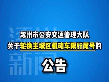 涿州尾号限行处罚_如何避免罚款?