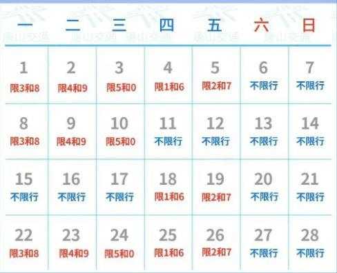 唐山车辆限号查询_如何快速获取限行信息