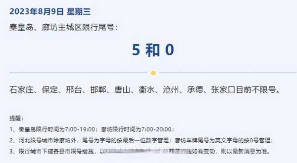 廊坊8月限号_政策详情与影响分析