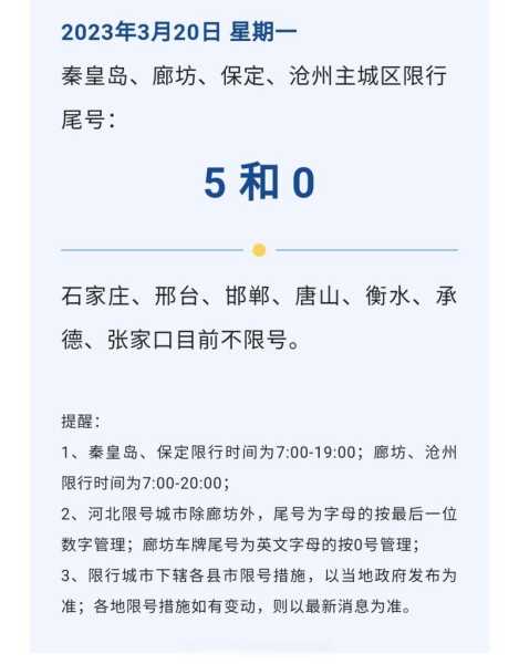 沧州今天限号多少_出行前必看最新规定