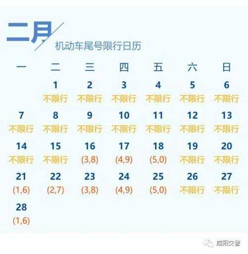 咸阳限号通知_了解最新限行政策和措施