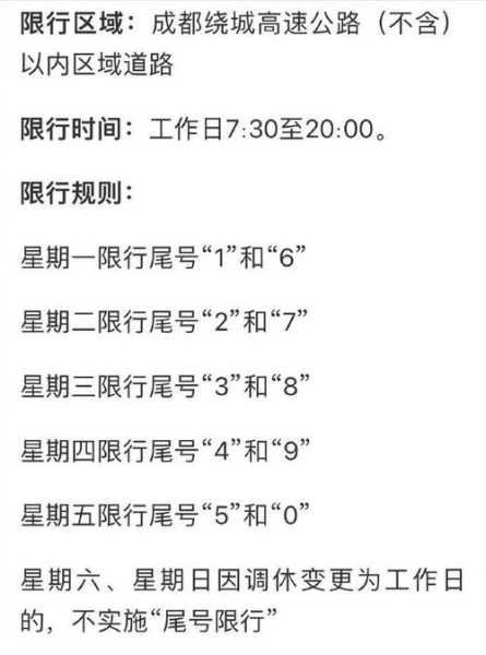 成都尾号字母怎么限号_详细解读及限制规则