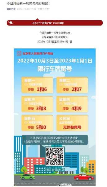 北京10月车限号, 如何合理规划出行?