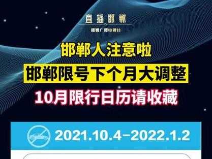 邯郸怎么限号,限号政策与执行时间解析